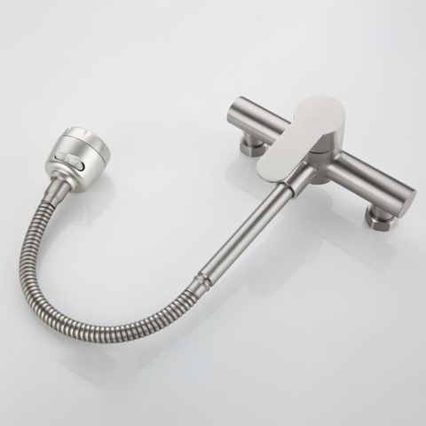 Vòi Rửa Chén Nóng Lạnh Âm Tường INOX 304 LANKA VRCNL28