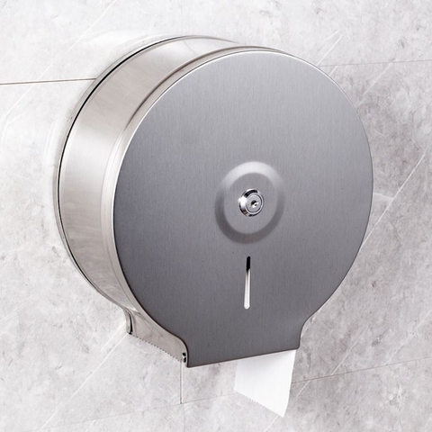 HỘP ĐỰNG GIẤY VỆ SINH INOX CỠ LỚN MÃ HG01