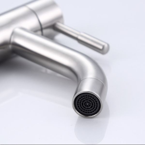 Vòi Lavabo Tròn cao 30cm Inox 304 Lanka LBL14