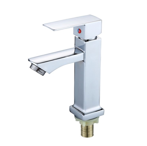 Vòi Lavabo Vuông lạnh Đồng Thau Mạ Crome LANKA LBL07