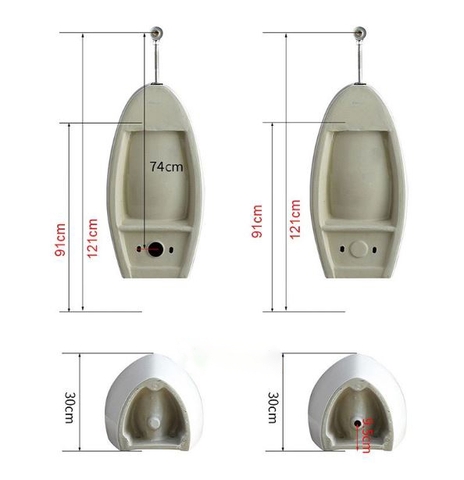 BỒN TIỂU NAM TREO TƯỜNG MÃ  TN715 ( đã bao gồm bộ xã tiểu nhấn)