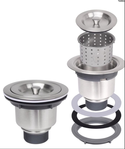 Bộ Xả Bồn Rửa Chén Đôi (Dùng cho chậu ép đường kính 140)