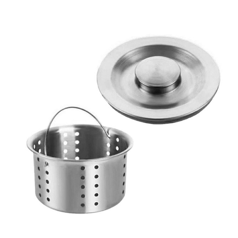 Nắp chắn nước, giỏ rổ rọ lọc rác cho chậu rửa bát inox 304 phi 140