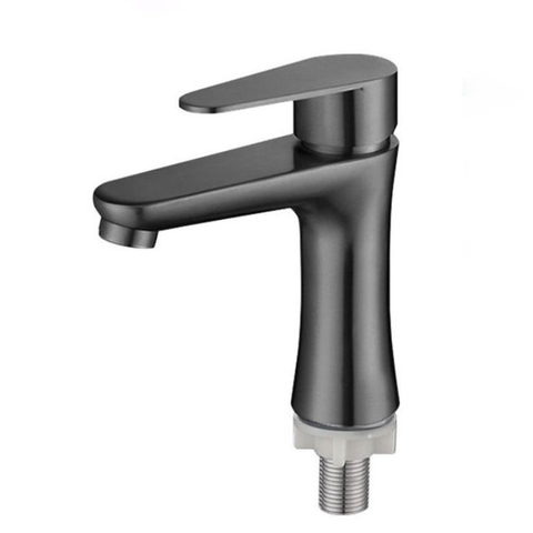 Vòi Lavabo lạnh inox 304 sơn tỉnh điện màu xám LANKA mã LBL16