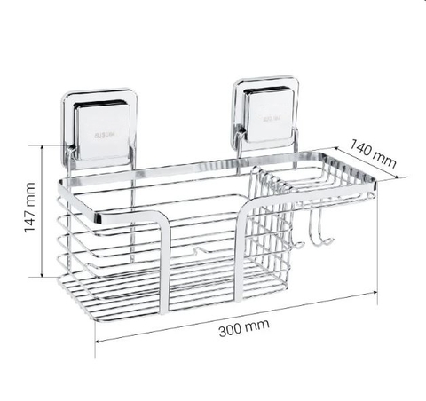 Kệ nhà tắm đa năng dán tường cao cấp 82002