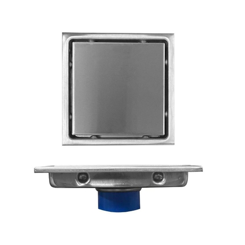 Phễu Thoát Sàn Ngăn Mùi 15x15cm Inox 304 mờ LANKA TS22