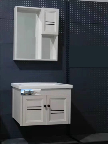 Bộ tủ nhôm chậu lavabo gương soi LANKA