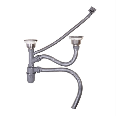 Bộ Xả Bồn Rửa Chén Đôi (Dùng cho chậu ép đường kính 110)