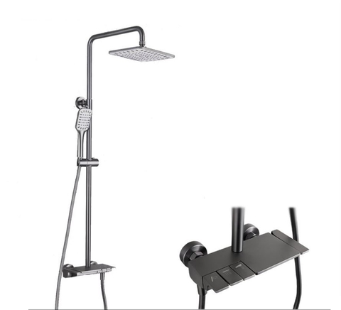 Vòi sen cây tắm đứng màu XÁM phím đàn LANKA mã SC21