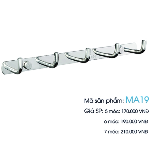 Móc treo áo inox mã MA19