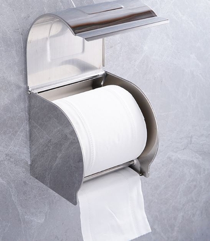 HỘP/ KỆ/ LÔ ĐỰNG GIẤY VỆ SINH INOX 304 MÃ HG10