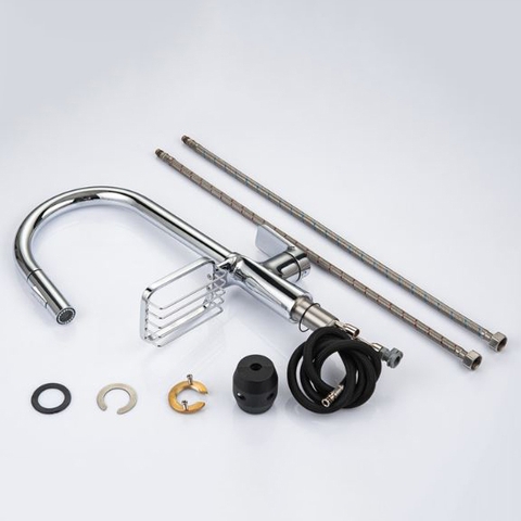 Vòi Rửa Chén Rút Dây Đồng Thau Mạ Crome LANKA VRCNL30