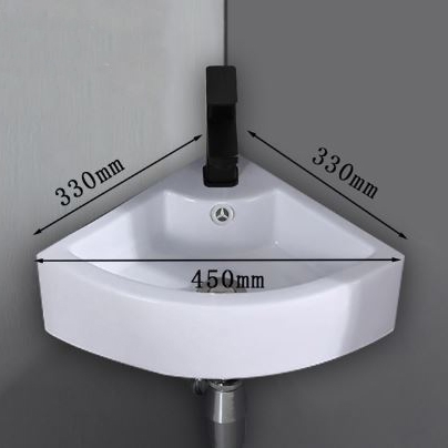 Chậu Lavabo Góc Treo Tường LANKA LBT25