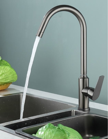 Vòi rửa chén nóng lạnh Inox 304 màu ghi xám LANKA VRCNL20