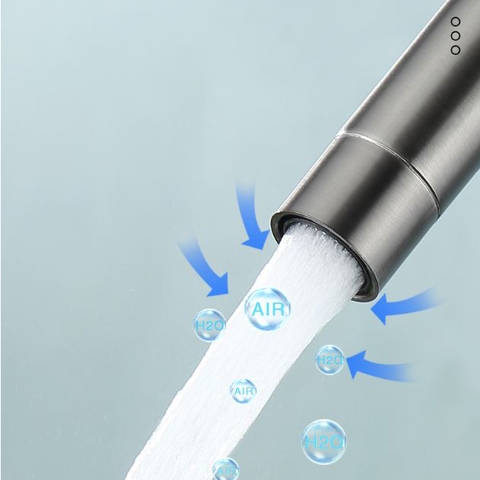 Vòi rửa chén nóng lạnh Inox 304 màu ghi xám LANKA VRCNL20