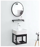 Bộ tủ chậu lavabo gương tròn LANKA