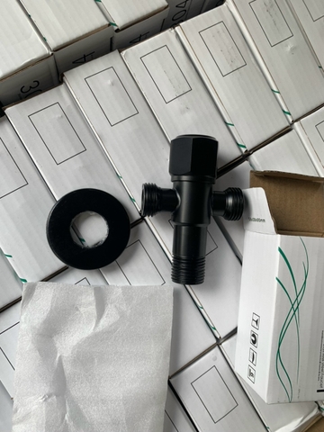 VAN T CHIA NƯỚC INOX 304 SƠN TỈNH ĐIỆN MÀU ĐEN