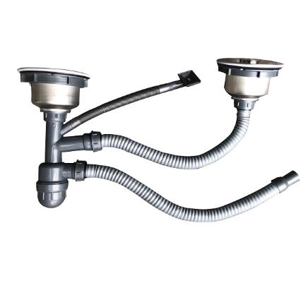 Bộ Xả Bồn Rửa Chén Đôi (Dùng cho chậu ép đường kính 140)