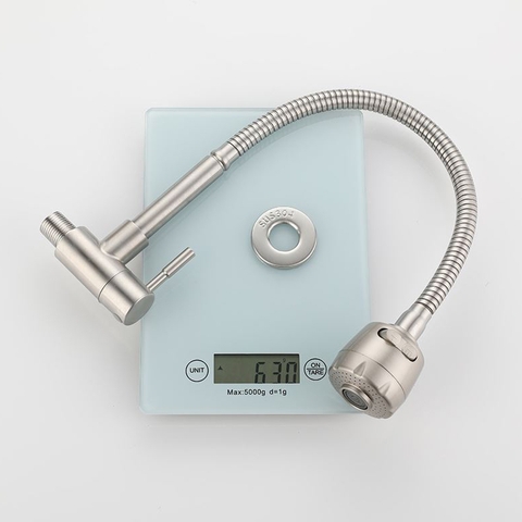 Vòi rửa chén lạnh gắn tường thân mềm Inox 304 LANKA VRCL13