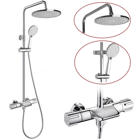 VÒI SEN TẮM ĐỨNG ĐIỀU CHỈNH NHIỆT ĐỘ THAU CAO CẤP mã SC08