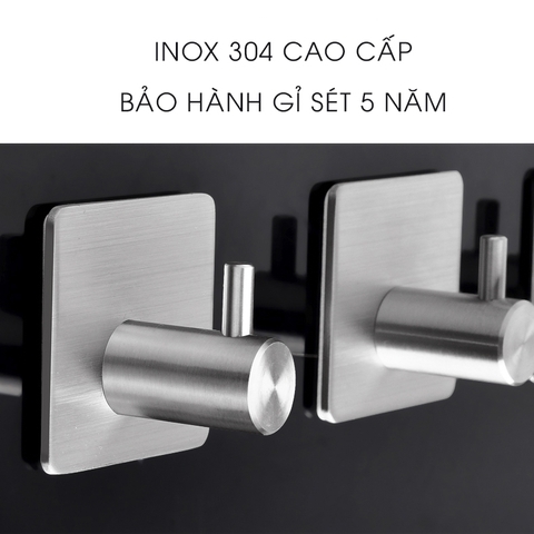 Móc đơn dán tường inox 304 cao cấp