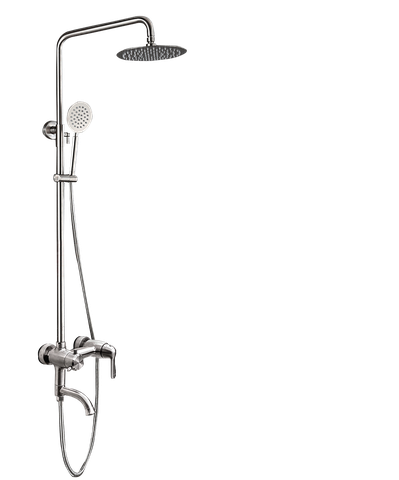 Vòi sen tắm đứng tròn inox 304 loại dày, vòi sen tăng áp LANKA mã SC26