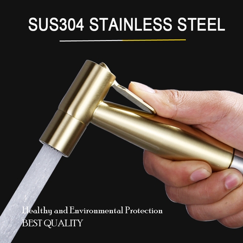 Vòi Xịt Toilet Inox Mạ Vàng LANKA