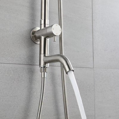 Sen cây tắm đứng nước lạnh inox 304 mờ mã SC20