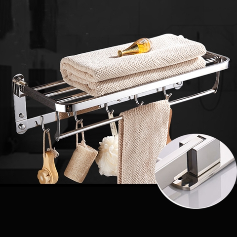 KỆ TREO KHĂN PHÒNG TẮM INOX 304 MÃ B01