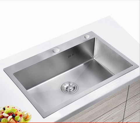 Chậu rửa chén 1 hộc Inox 304 8245DT LANKA