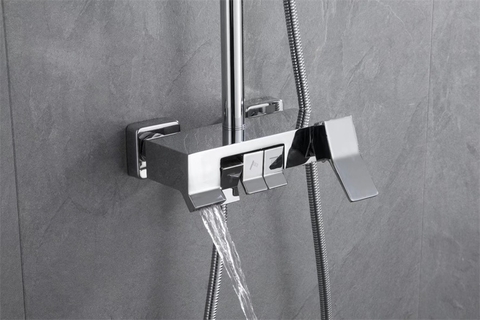 Vòi sen cây tắm đứng Nóng Lạnh Đồng Thau Mạ Crome Lanka SC20