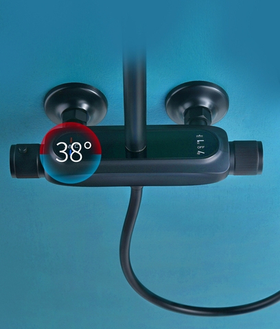 Sen Cây Chỉnh Nhiệt Màu Đen Mưa Thác Nước LANK SC22