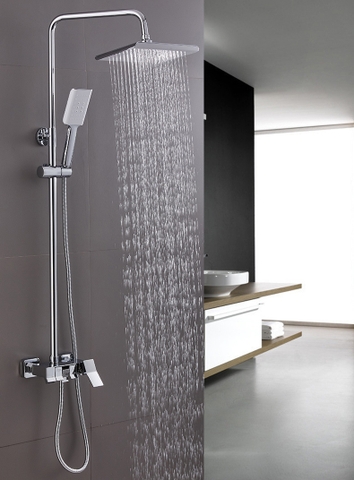 Vòi sen cây tắm đứng Nóng Lạnh Đồng Thau Mạ Crome Lanka SC20