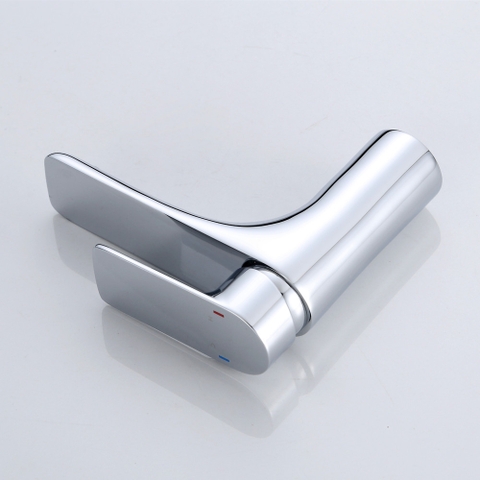 Vòi Lavabo Inox 304 Crom Mỏ Dài 2 Tấc Nóng Lạnh LANKA LBNL07