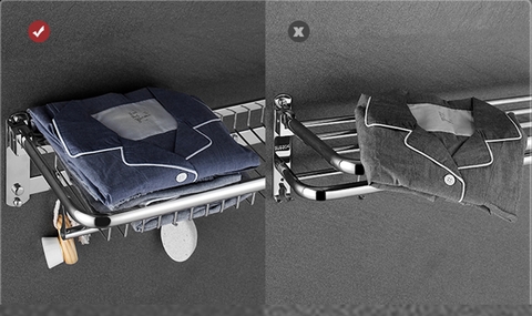 Kệ treo khăn nhà tắm inox 304 loại dày 1.6kg B05