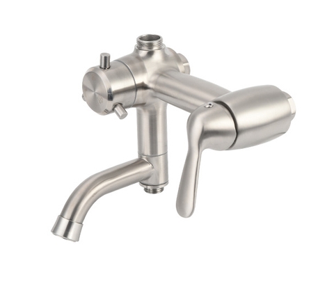 Vòi sen tắm đứng tròn inox 304 loại dày, vòi sen tăng áp LANKA mã SC26