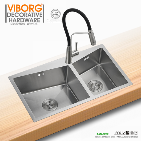 Vòi Rửa Chén Nóng Lạnh Thân Mềm Inox 304 Mờ Lanka VRCNL13