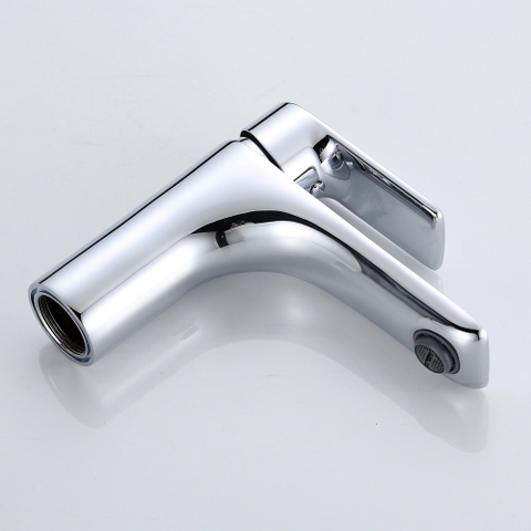 Vòi Lavabo Inox 304 Crom Mỏ Dài 2 Tấc Nóng Lạnh LANKA LBNL07