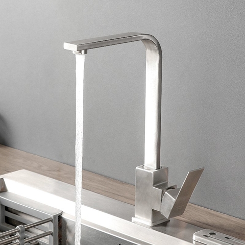 Vòi Rửa Chén Nóng Lạnh Inox 304 Mờ Lanka VRCNL15