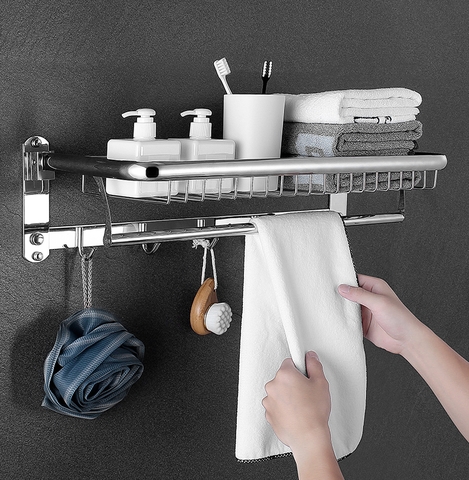 Kệ treo khăn nhà tắm inox 304 loại dày 1.6kg B05