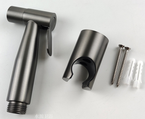 Vòi Xịt Toilet Inox Sơn Tỉnh Điện Màu Xám LANKA