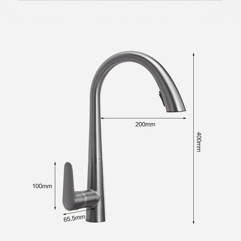 Vòi Rửa Chén Nóng Lạnh Inox 304 mẫu thiên nga VRCNL16