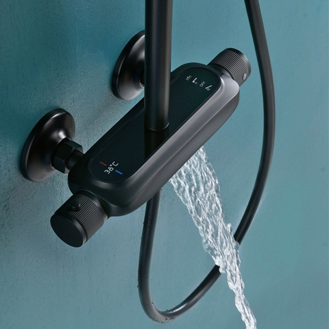 Sen Cây Chỉnh Nhiệt Màu Đen Mưa Thác Nước LANK SC22