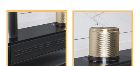 Combo Chậu Rửa Chén 1 Hộc + Vòi Rửa Chén Thác Nước Inox Phủ Nano Đen 7545