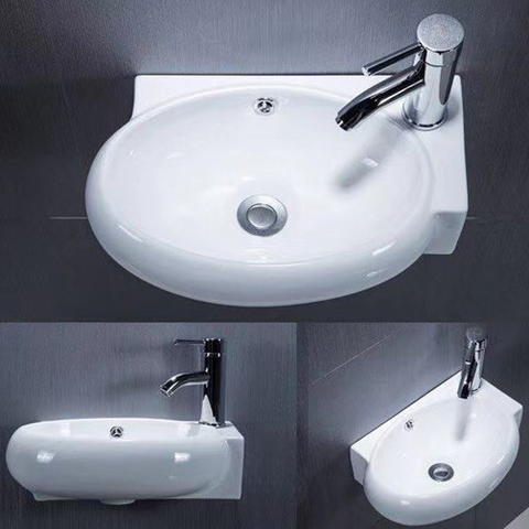 Chậu Lavabo Treo Tường kích thước nhỏ gọn_Góc phải