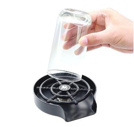 Dụng Cụ Rửa Ly Gắn Chậu Rửa Chén Inox kết hợp nhựa ABS