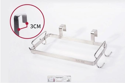 Giá gài túi để rác inox 304 cao cấp KB25