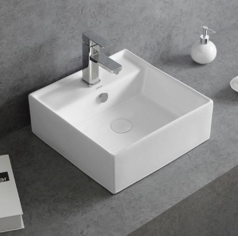 Chậu Lavabo Vuông Treo Tường Lanka LB08