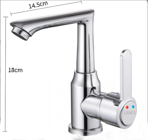 Vòi Rửa Chén nóng lạnh cao 18cm Dạng Thấp LANKA VRCNL17