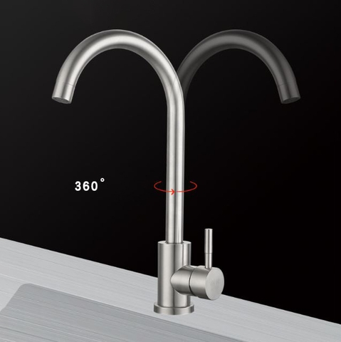 Vòi Rửa Chén Nóng Lạnh INOX 301 LANKA VRCNL27